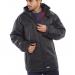 In the photo, two black beeswift weatherproof jackets can be seen. The jackets have the brand name Beeswift Mercury embroidered on the chest. The jacket on the left is a size 2XL. Both jackets appear to be made out of a durable, weatherproof material.