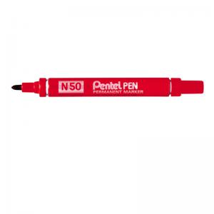 Permanent Markers Pentel N50 Red Permanent Bullet Marker Pack of 12