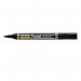 Permanent Markers Pentel N850 Black Bullet Tip Permanent Marker Pack of 12 N850-AE