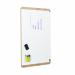 ROCADA NATURAL Whiteboard with Magnetic Dry Wipe Surface 75x115cm - Oak NAT6420