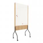 ROCADA NATURAL Mobile Whiteboard Double Sided - Oak NAT8100