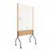 ROCADA NATURAL Mobile Whiteboard Double Sided - Oak NAT8100