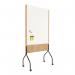 ROCADA NATURAL Mobile Whiteboard Double Sided - Oak NAT8100