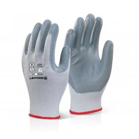 Beeswift NITRILE FOAM NYLON GLOVE 07 S  NFNG07