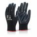 This picture showcases a pair of Beeswift Gloves, specifically the Nite Star Glove in black color and size large (09). The gloves feature a sleek and modern design, ideal for any task or activity. The material appears durable and the fit seems comfortable.