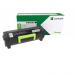 A high quality photograph of Lexmark ink cartridges showing the OEM Lexmark 51B2000 Black cartridge with a capacity of 2500 pages. The black toner is original and ensures clear, precise prints. Compatible with various Lexmark printers.