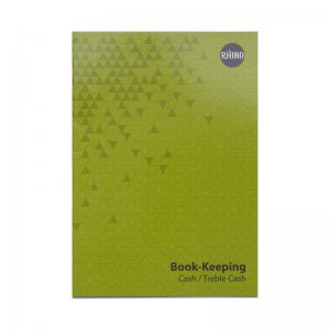 RHINO A4 Book-keeping Book 32 Page, Cash Ruling Pack of 12 PBKC-6