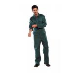 The photo features a Beeswift boilersuit in a vibrant spruce green color, with a comfortable and durable design. The suit is in size 38 and has the brands logo prominently displayed. It is suitable for a variety of tasks and industries.