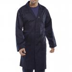 Beeswift Poly Cotton Warehouse Coat Navy Blue 40 PCWCN40