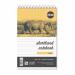 The image shows a pack of five small notepads with the brand name Rhino Stationery written on the cover in bold letters. The notepads are rectangular in shape and measure 200 x 127 mm. Each pad has 150 lined sheets, marked with a thin red line at the top and bottom, and a margin on the left side. The cover is yellow with a red spiral binding. The words Shorthand And Reporters Pads are written in smaller font below the brand name.