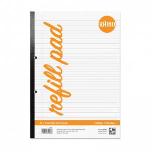 RHINO A4 Refill Pad 160 Leaf, F6M Pack of 3 PSDNM-2