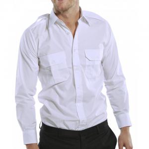 Beeswift Pilot Shirt Long Sleeve White 17.5 PSLSW17.5