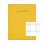 RHINO 9 x 7 Exercise Book 48 Page, Yellow, S7 (Pack of 10) PVEX352-128-4