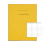 RHINO 9 x 7 Exercise Book 80 Page, Yellow, S5 (Pack of 10) PVEX554-274-6