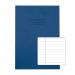 The image shows ten A4 exercise books from Rhino Stationery, each with 80 pages and a dark blue cover. The books are neatly stacked in a pack and the brand name and product name are prominently displayed on the packaging. The books have a simple, no-frills design and are perfect for daily use.