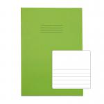 RHINO A4 Exercise Book 64 Page, Light Green, TB/F8 (Pack of 10) PVEX677-125-8