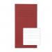 RHINO 8 x 4 Vocabulary Notebook 32 Page, Red, F8 (Pack of 10) PVNB005-567-2