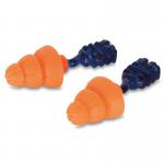 Beeswift Orange Tri Flange Reusable Earplugs Snr 34 (Box of 200) QED602