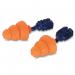 Beeswift Orange Tri Flange Reusable Earplugs Snr 34 (Box of 200) QED602