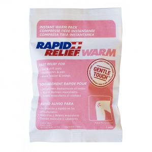 Rapid Aid Instant Warm Pack C W Gentle Touch Technology Small 4X 6