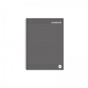 Rhino Stationery  Rhino Everyday Hardback Wirebound Book A4 Black Pack