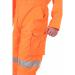 Beeswift Railspec Coveralls With Reflective Tape Size 36 Orange  RSC36