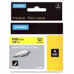 OEM Dymo 18052S0718270 Heat Shrink Tubes black yellow 6mm x 1.5m for Dymo Rhino 6-12mm19mm24mm S0718270