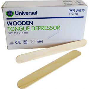 Wooden Tongue Depressors 100 Pack SAF0009