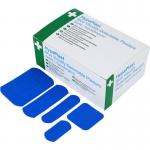 HypaPlast Blue Plasters, Visually Detectable, Washproof (100 Pack) SAF0027