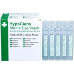 HypaClens Sterile Eye Wash Pods (Pack of 25) SAF0039