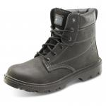 This image features a pair of Secor brand black boots, specifically the Beeswift Sher