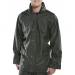 This photograph features the Beeswift Super B-Dri Jacket in Olive Green, size 2XL. The jacket is weatherproof and designed to withstand the elements. Its high-quality material and construction make it a durable choice for any outdoor activity.