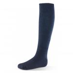 In the photo, we see a pair of navy blue Beeswift Sea Boot Socks, size 10.5. They are made of durable material and feature the Beeswift logo on the side. Insoles and other accessories from the brand can also be seen in the background.