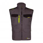 This picture features the Flex Bodywarmers Beeswift FLEX WORKWEAR GILET TWO-TONE in grey and black in size 4XL. The gilet is designed with a modern two-tone color scheme and features the Flex logo on the chest. The garment is constructed with high-quality materials for durability and comfort on the job.
