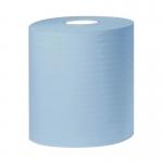 2 Ply Blue Laminated Embossed Centrefeed Rolls - 6 Rolls Of 500 Sheets SIRI001