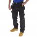 These trousers have a sleek black color and a multi-purpose design by Beeswift. The material appears to be durable and versatile, perfect for various activities.