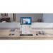 Oryx evo D - Universal Ergonomic Laptop Stand with In-line Document Holder - Natural Aluminium ST104111