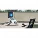 Oryx evo H - Specialised Ergonomic Laptop Stand with Document Holder for Small Laptops - Natural Aluminium ST10411H