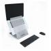 Oryx Pro - Specialised Ergonomic Laptop Tablet 2 in 1 Stand with in-line Document Holder - Natural Aluminium ST10411P