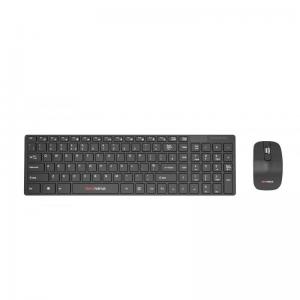 ABC - Compact Wireless Keyboard with Number pad and Mouse - Black