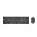 ABC - Compact Wireless Keyboard with Number pad and Mouse - Black ST354120