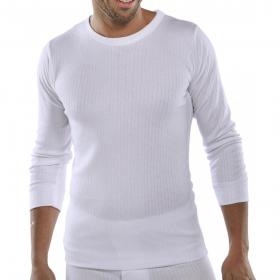 Beeswift Long Sleeve Thermal Vest White M THVLSWM