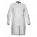 The picture shows ten Tyvek lab coats by Dupont, each labeled as size small. The lab coats have the Dupont Tyvek 500 logo on the front and the PL309 style number on the back. They are in a clean, white color and appear to be lightweight yet durable.