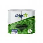 Sirius 2 Ply White Sirius Brand 320 Sheet Toilet Rolls Packed 9X4 72 Cases Per Pallet  TR320E