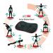 AFS-TEX® Black Active Anti-Microbial Exercise Wobble Balance Board - 35 x 50cm UCAFFLPU0023