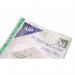 UP Punched Pockets A4 50 micron Glass Clear Green Strip (100) UP0006