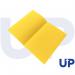 UP Square Cut Folder Pack of 100 - Yellow UP0024