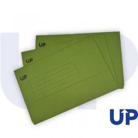 UP Half Flap Document Wallet Pack of 50 - Green UP0029