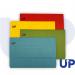 UP Half Flap Document Wallet Pack of 50 - Assorted UP0033