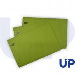 UP Full Flap Document Wallet Pack of 50 - Green UP0035